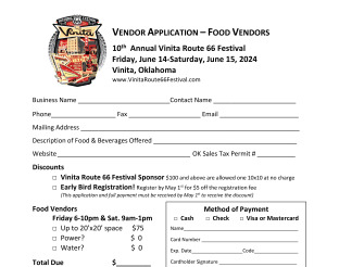 View Food Vendor Application.
